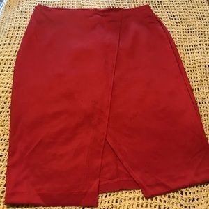 New York & Co tomato orange, pencil skirt